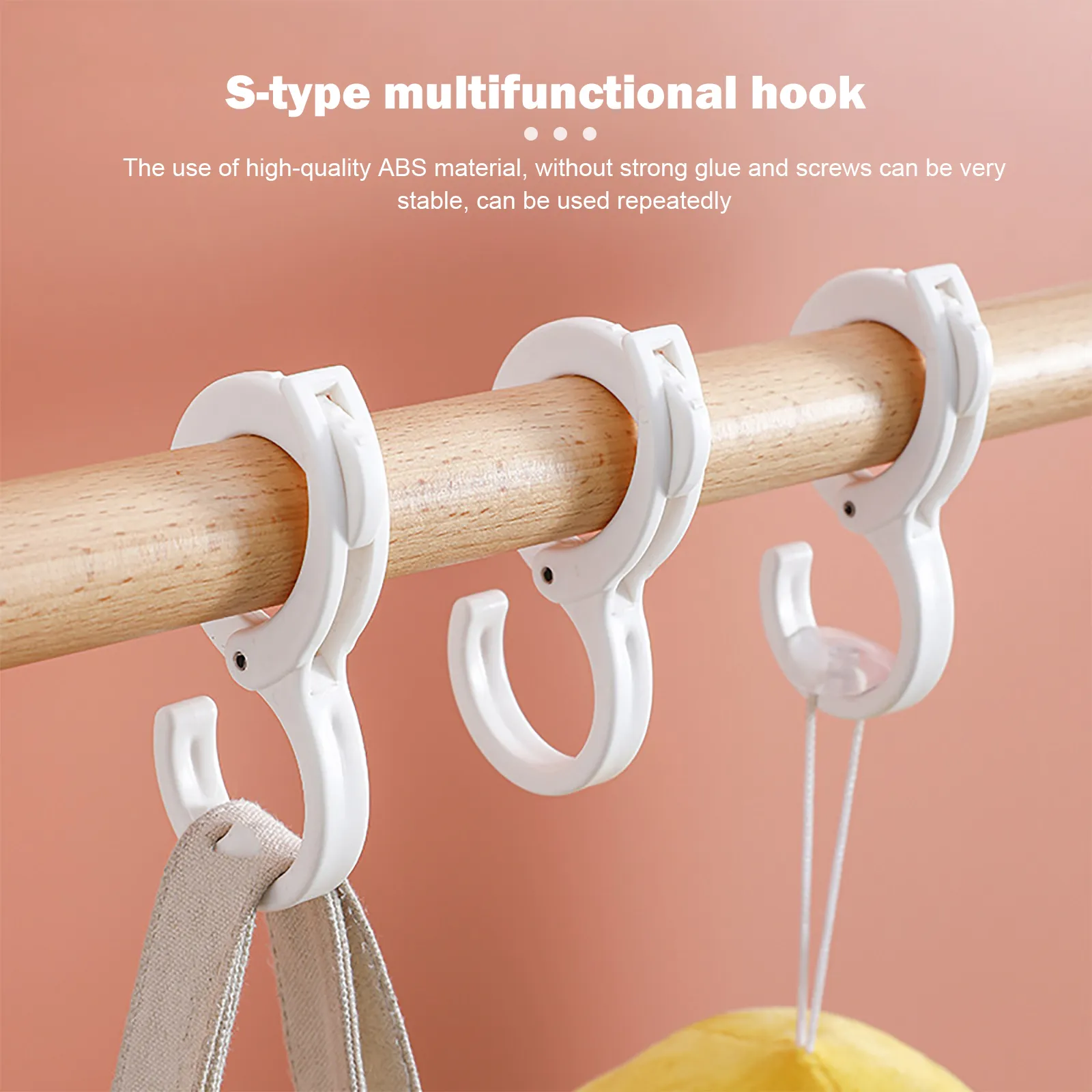 Multifunctional snap S-shaped hook